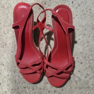 Montego Bay Club red Espadrille sandales, 7.